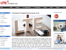 Tablet Screenshot of lte-anbieter.info